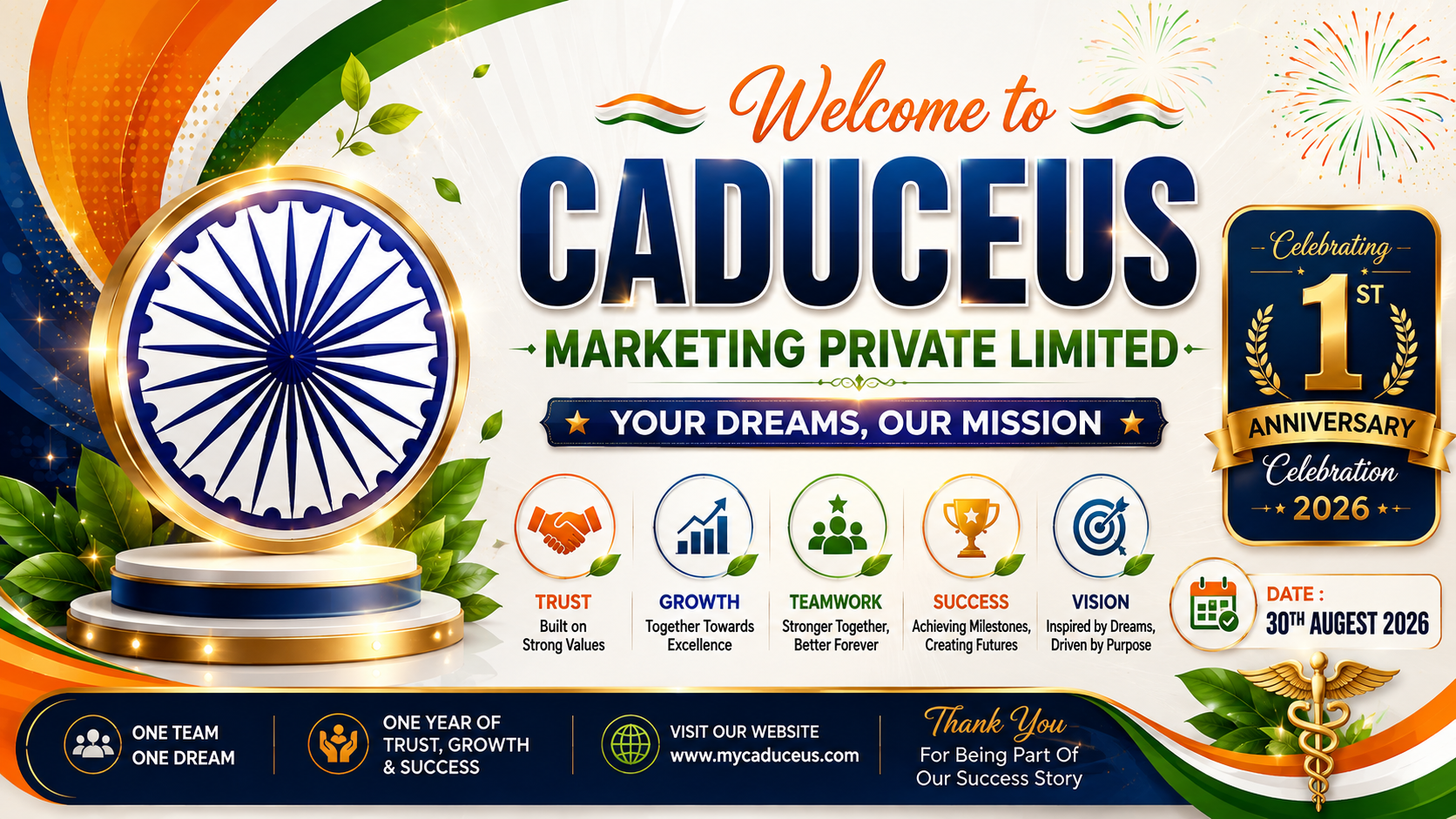 Caduceus Marketing wellness products banner 1